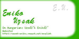 eniko uzsak business card